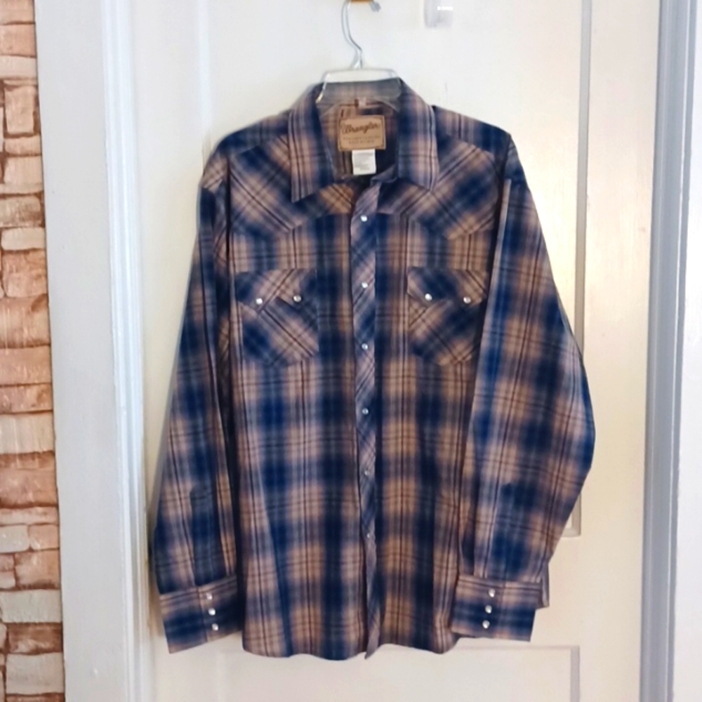 Wrangler Western snap shirt men's size xlarge new no tags